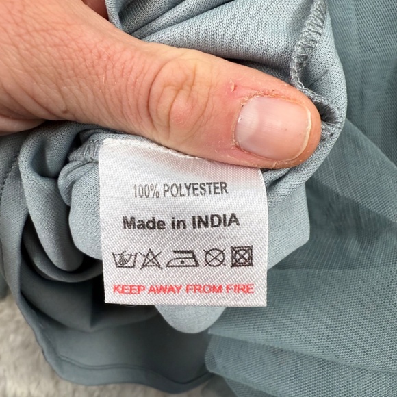 Lace & Beads Boutique Tulle A-Line Midi Skirt Blue Women's Size 10 - Picture 8 of 8